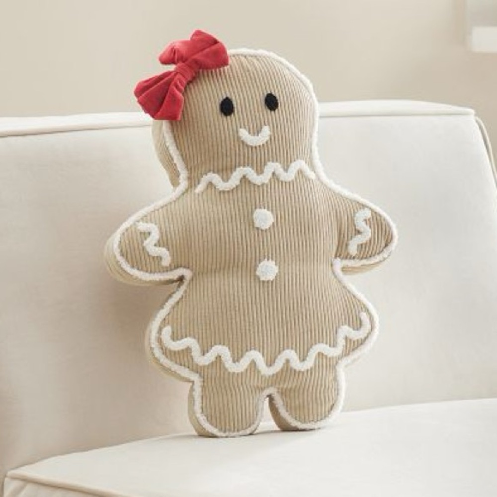 Pottery Barn Mrs. Spice PB Kids Gingerbread Girl Pillow Gingerbread Lady